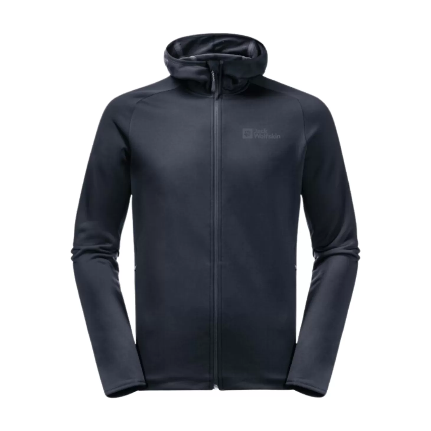 Herre Jack Wolfskin Fleecejakke Til Herre - Baiselberg Hooded Fz M - Bla