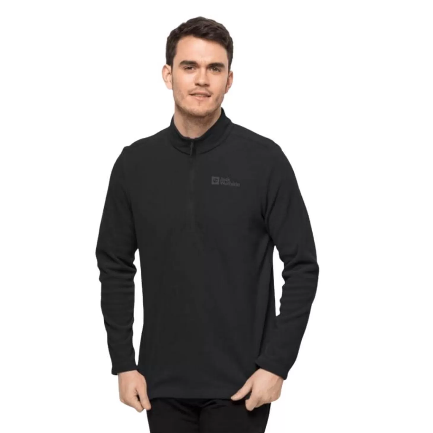 Herre Jack Wolfskin Fleecetroje Til Herre - Taunus Hz M - Sort