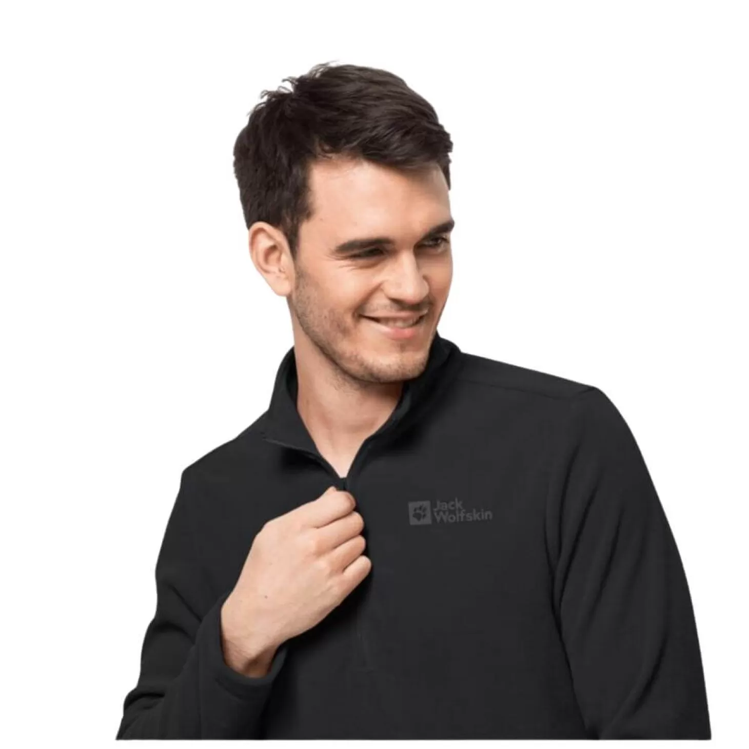 Herre Jack Wolfskin Fleecetroje Til Herre - Taunus Hz M - Sort