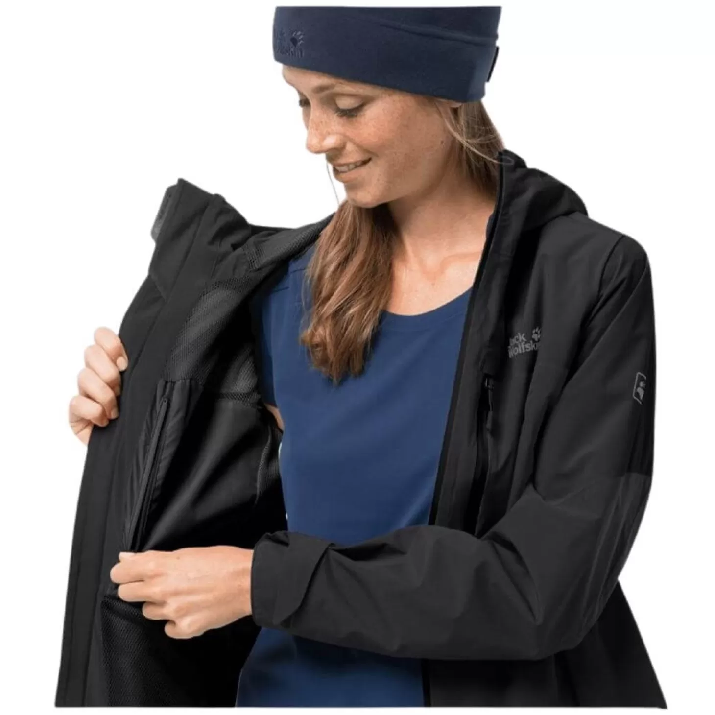 Dame Jack Wolfskin Jakke Til Dame - Go Hike Jacket W - Sort