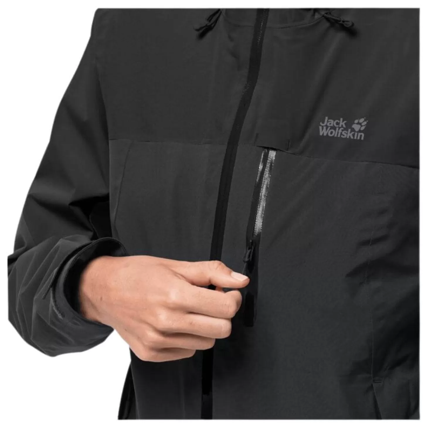 Dame Jack Wolfskin Jakke Til Dame - Go Hike Jacket W - Sort