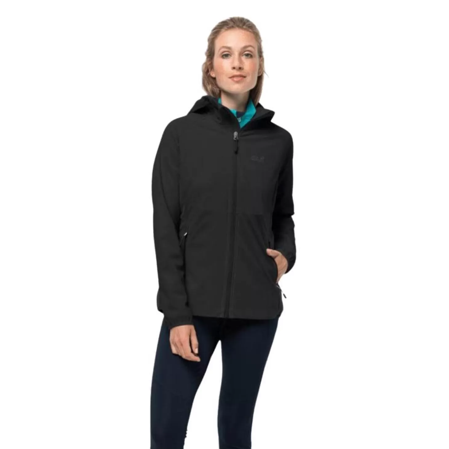 Dame Jack Wolfskin Jakke Til Dame - Go Hike Softshell W - Sort