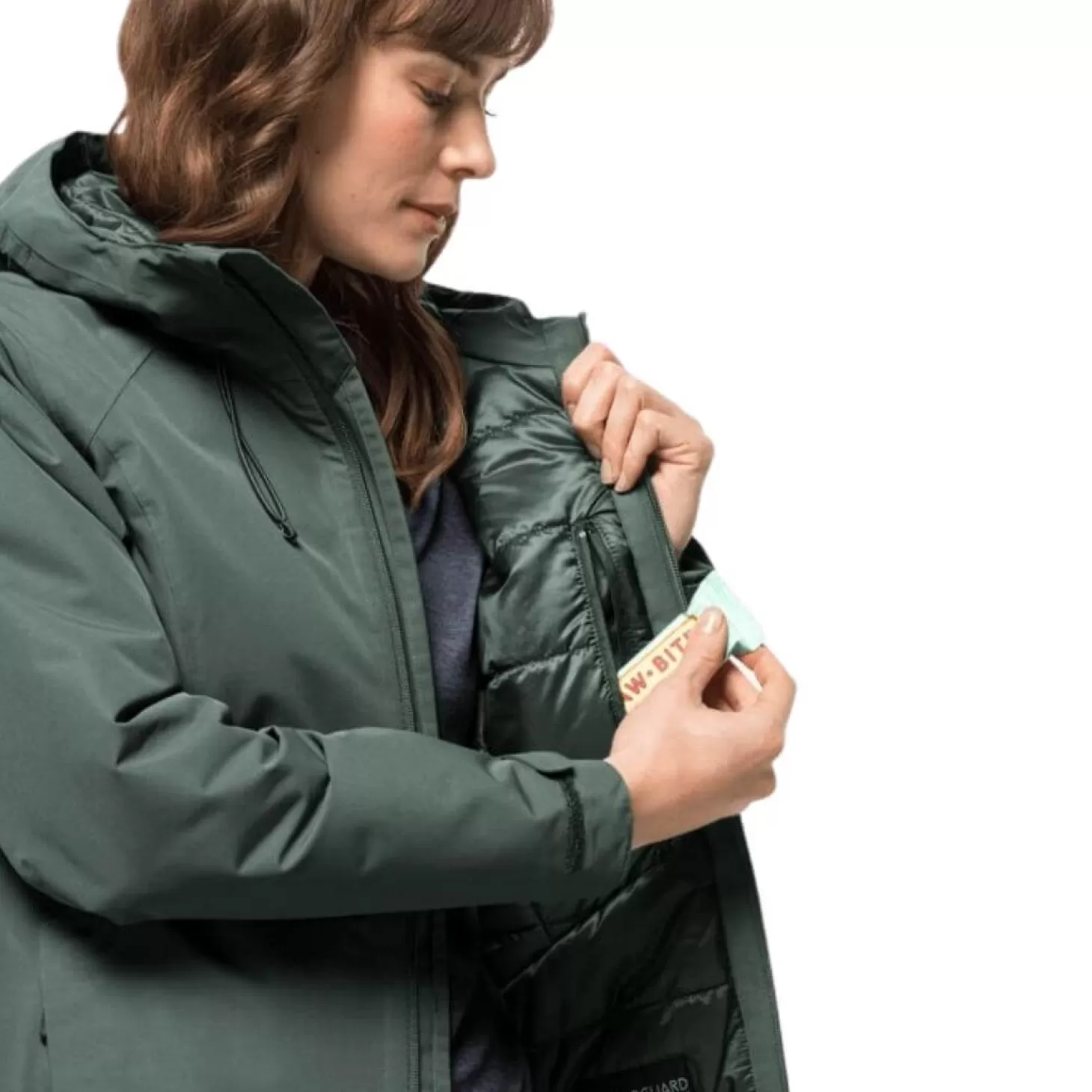 Dame Jack Wolfskin Jakke Til Dame - Heidelstein Ins Jkt W - Gron