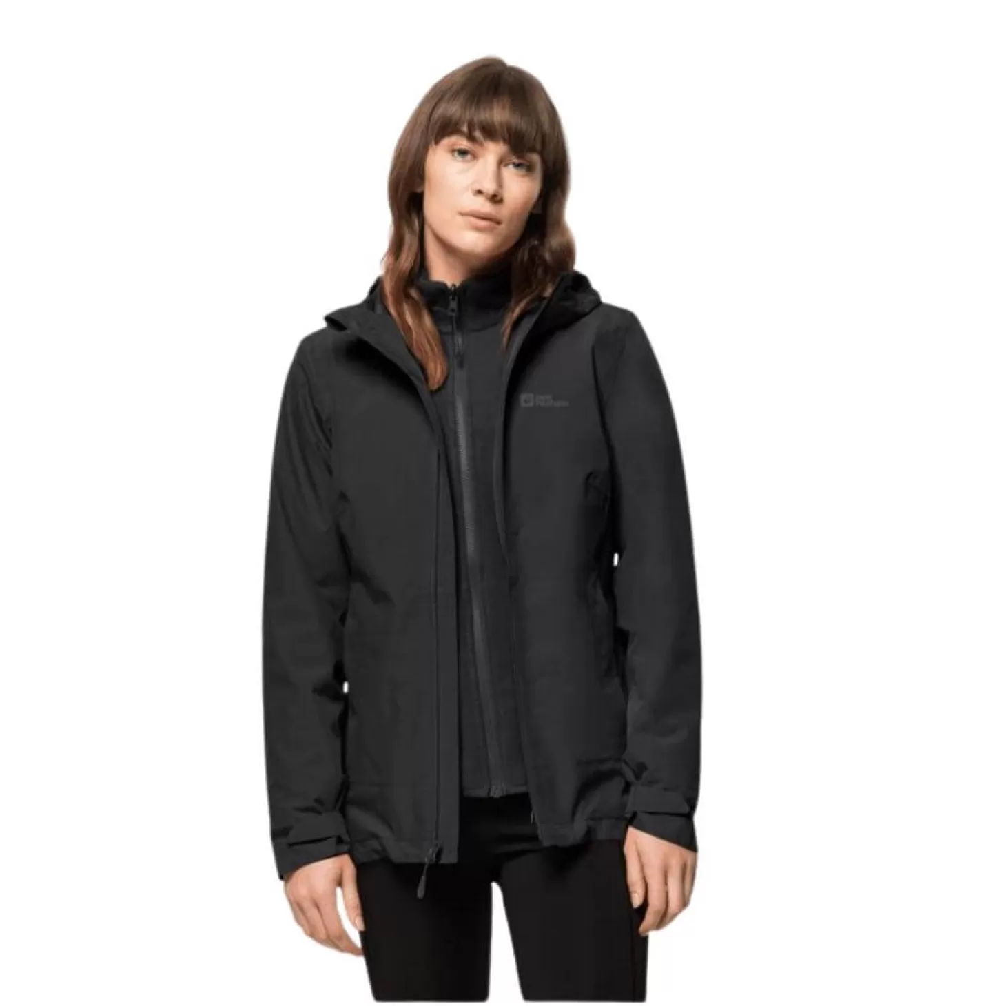 Dame Jack Wolfskin Jakke Til Dame - Moonrise 3-In-1 Jkt W - Sort