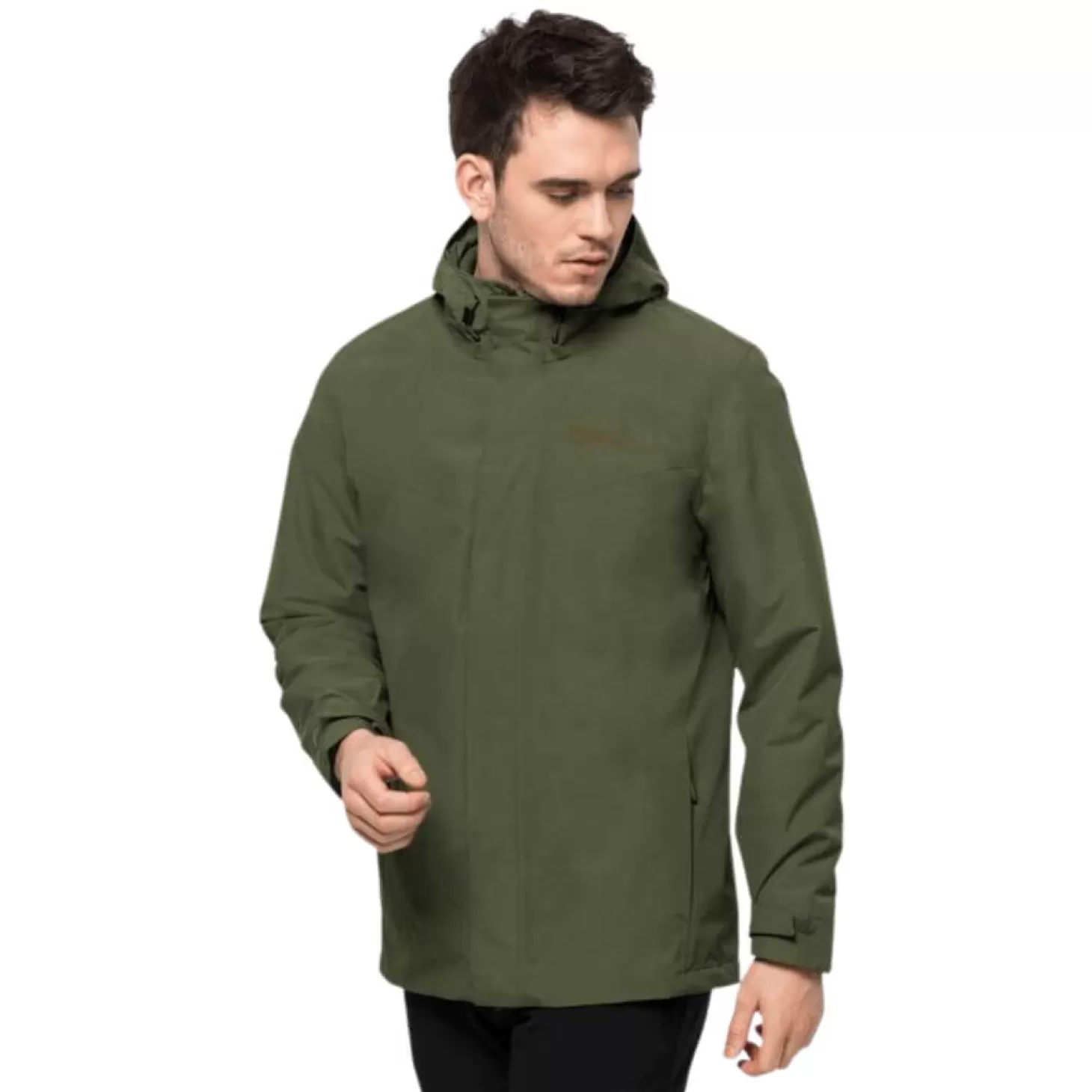 Herre Jack Wolfskin Jakke Til Herre - Altenberg 3 In 1 Jkt M - Gron