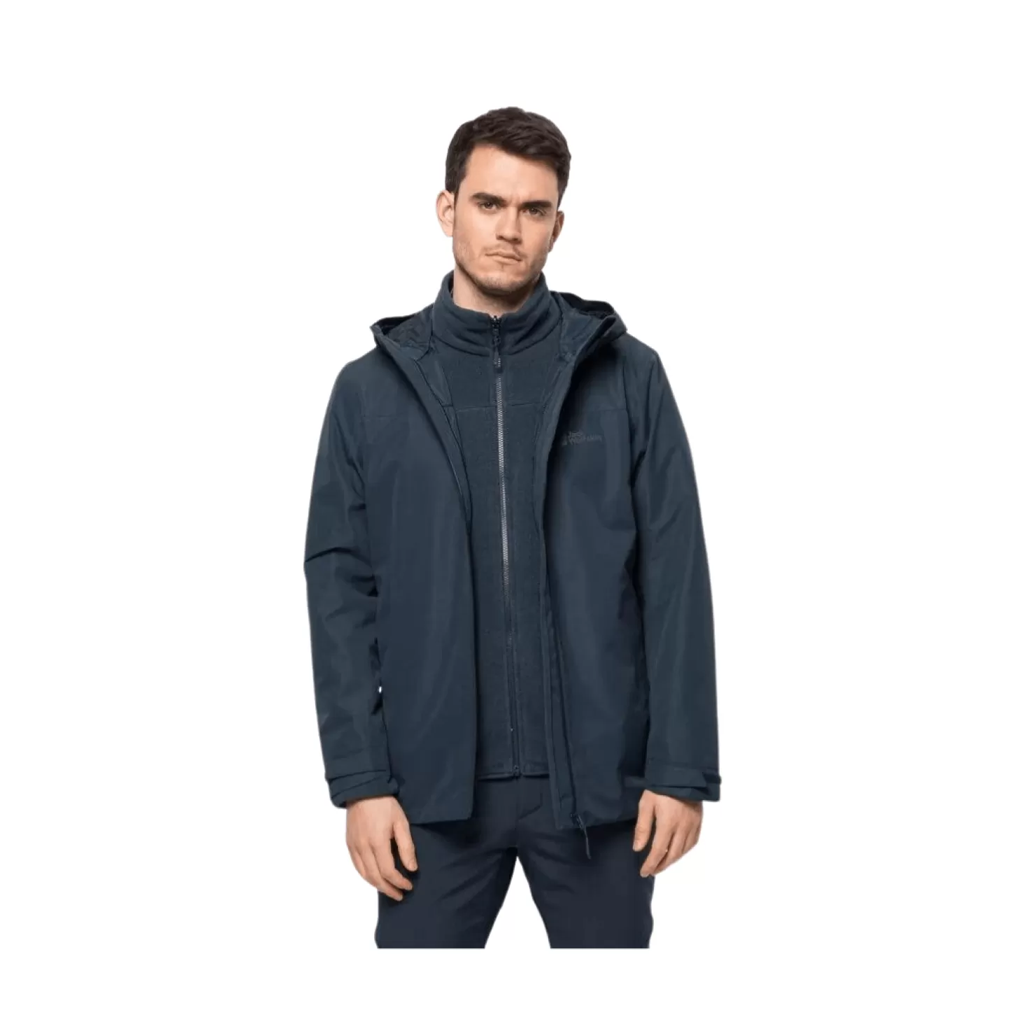 Herre Jack Wolfskin Jakke Til Herre – Taubenberg 3 In 1 Jkt M - Bla