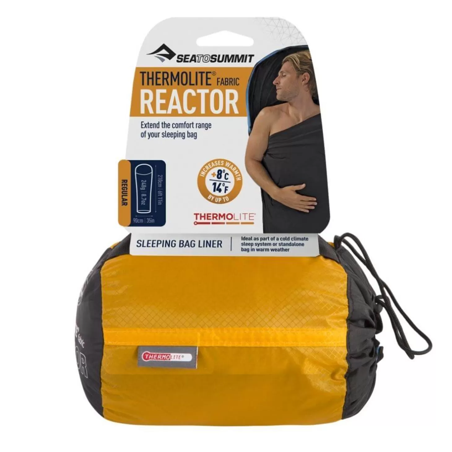 Sea To Summit Lagenpose - Reactor - Thermolite Mummy Liner - Sort