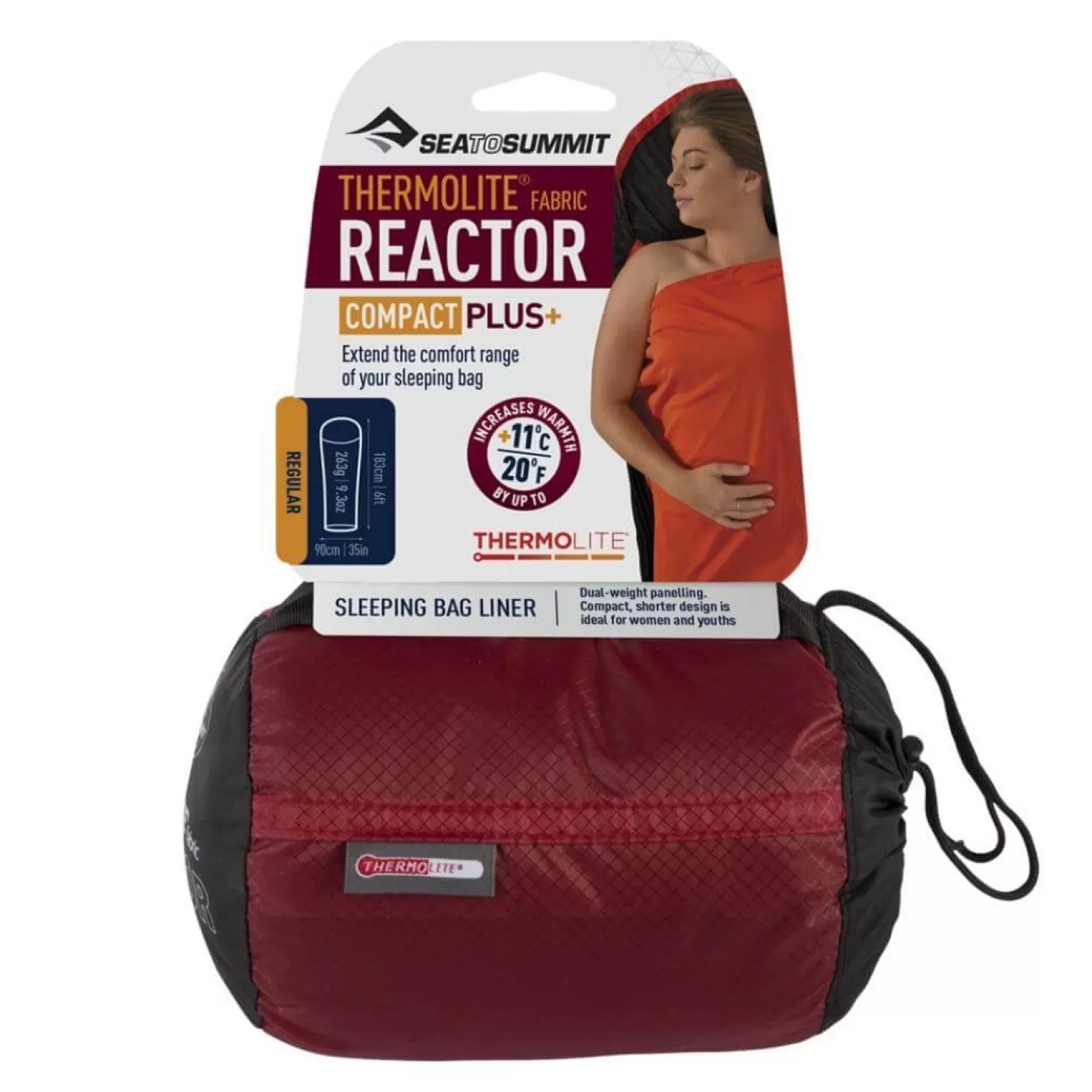 Sea To Summit Lagenpose - Reactor Plus (Compact) - Thermolite Mummy Liner - Rod