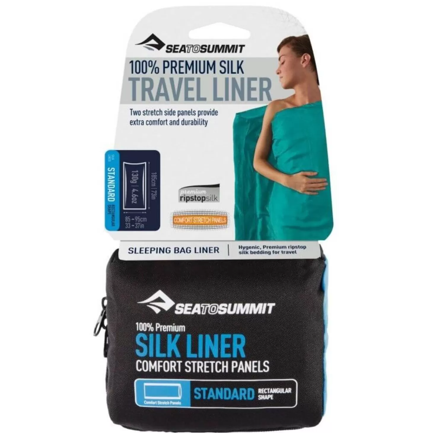 Sea To Summit Lagenpose - Silk Stretch Liner - Standard - Rektangulaer