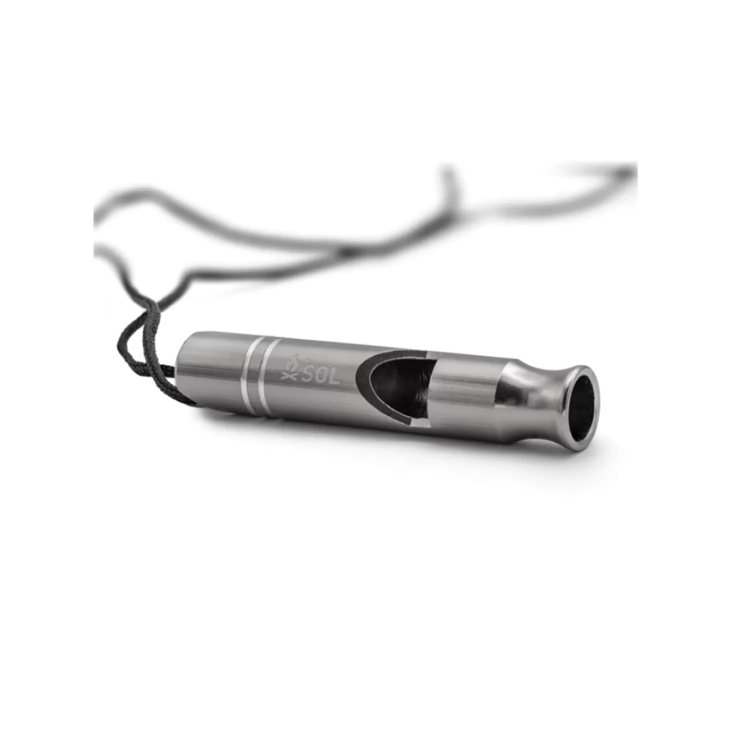 SOL Nodflojte - Metal Rescue Whistle - 2-Pak