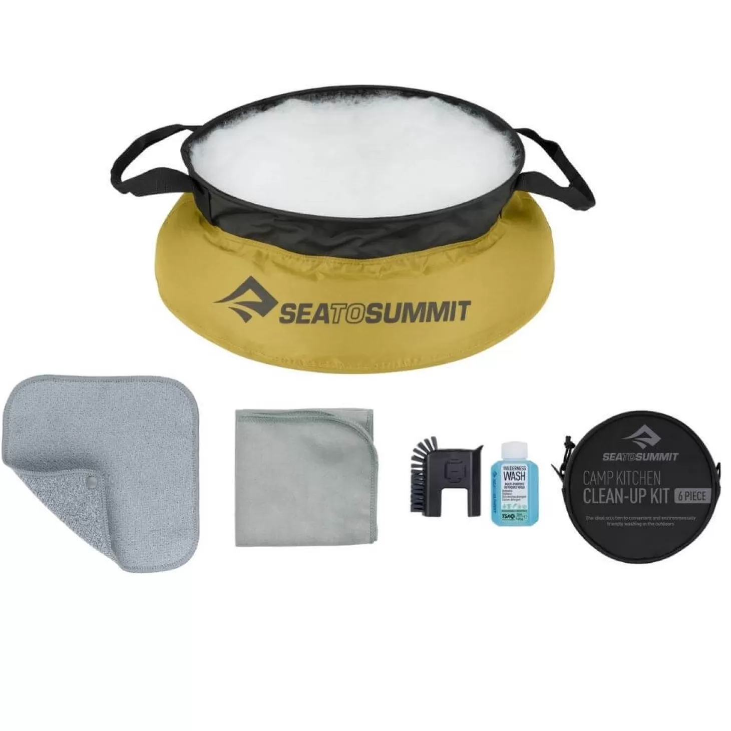 Sea To Summit Opvaskesaet - Camp Kitchen Clean-Up Kit - 6 Dele