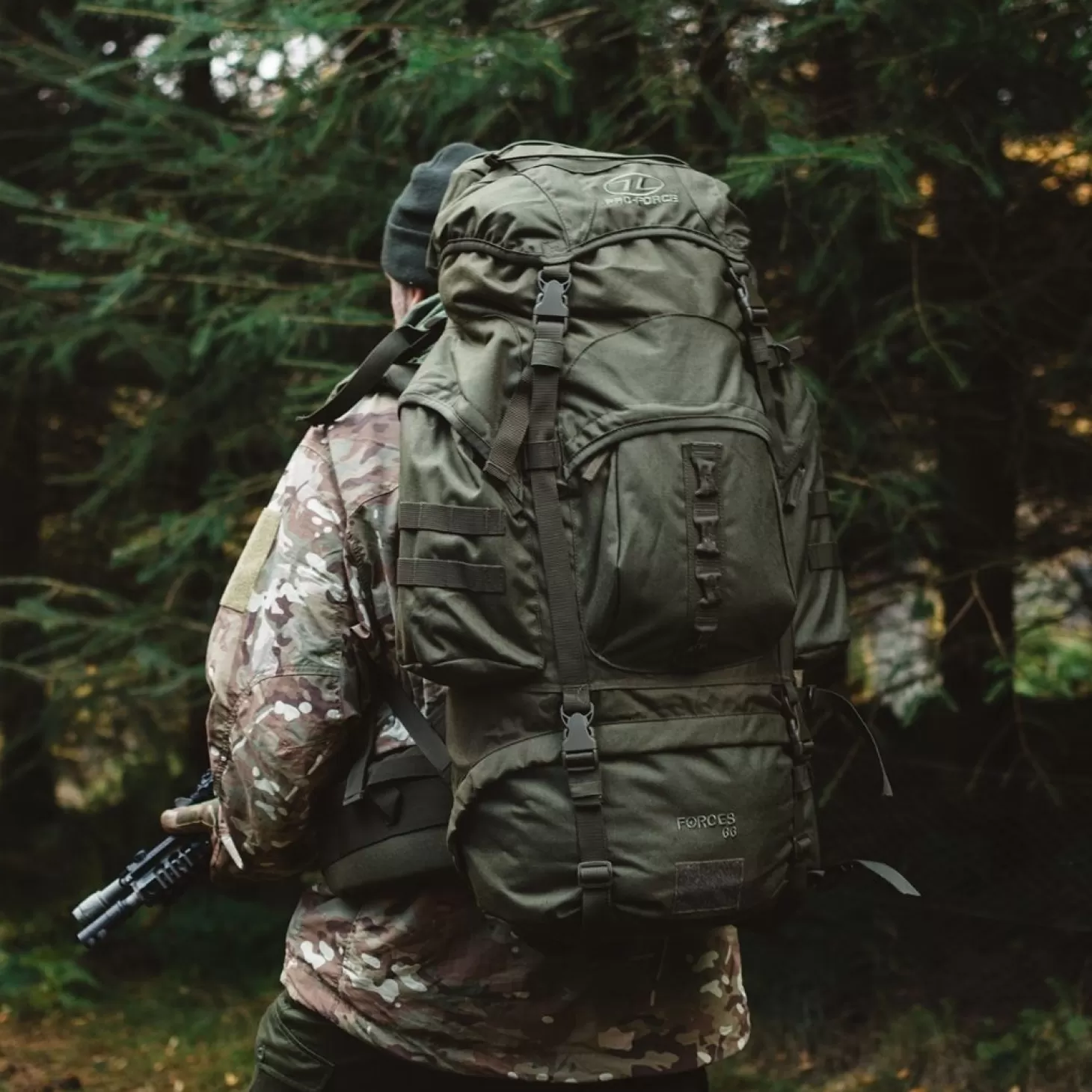 Highlander Pro Force Rygsaek – 66 Liter – Sort