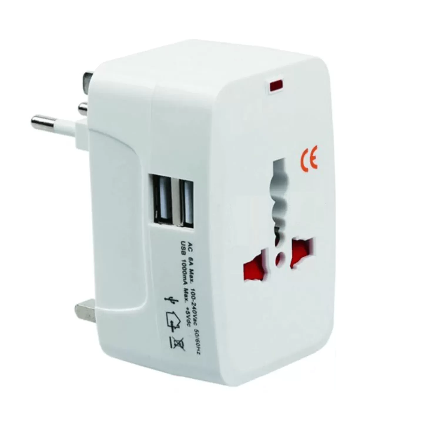 Aquipe Rejseadapter - Universal - 2 Usb Indgange