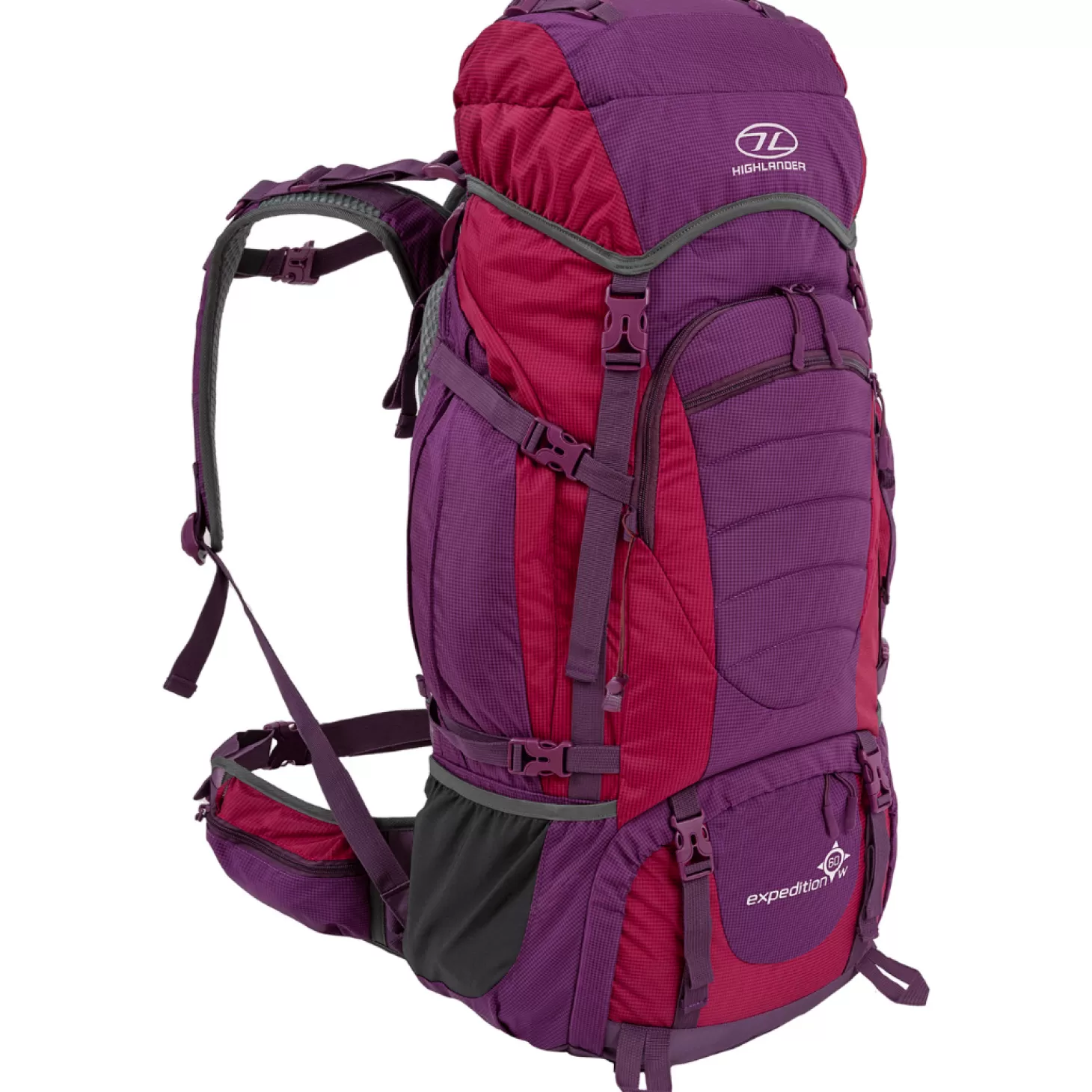 Highlander Rygsaek Til Kvinder - Expedition - 60 Liter - Lilla