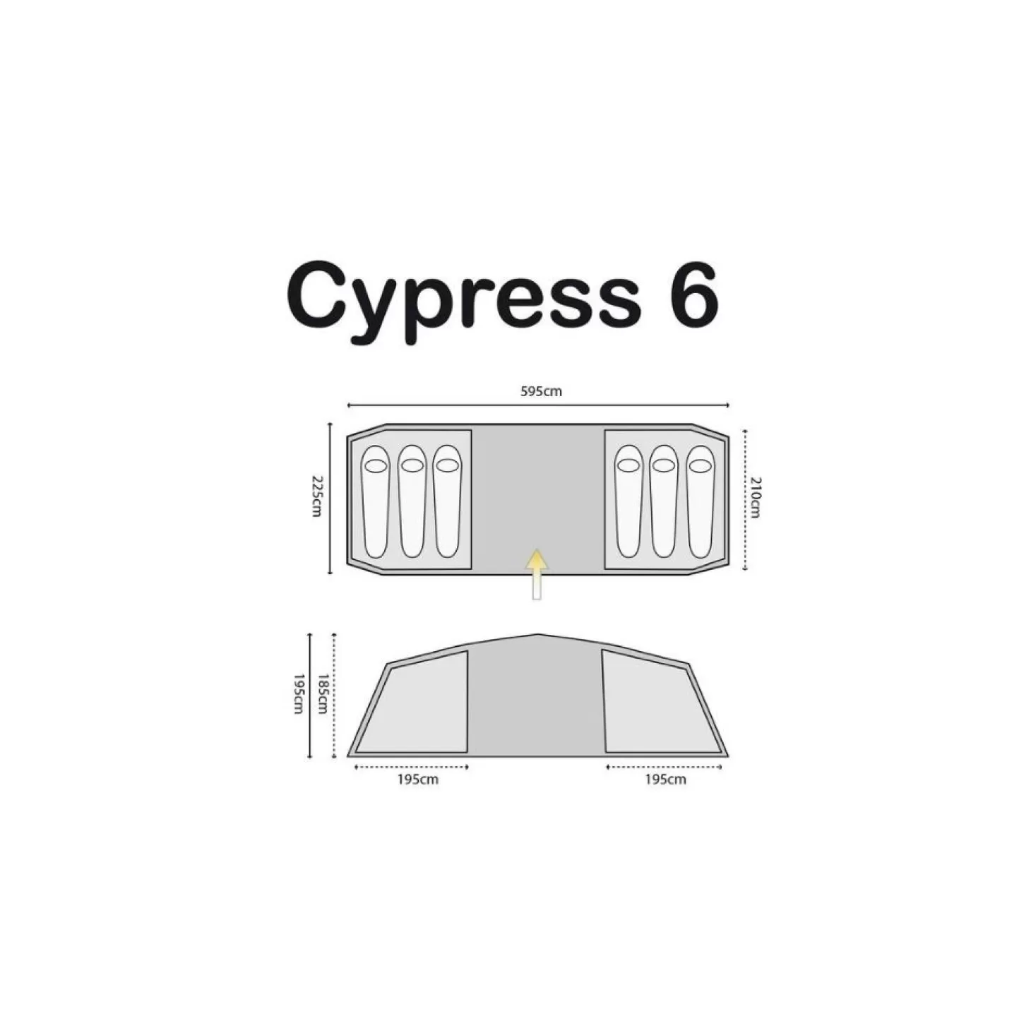 Highlander Telt - Cypress - 6 Personer