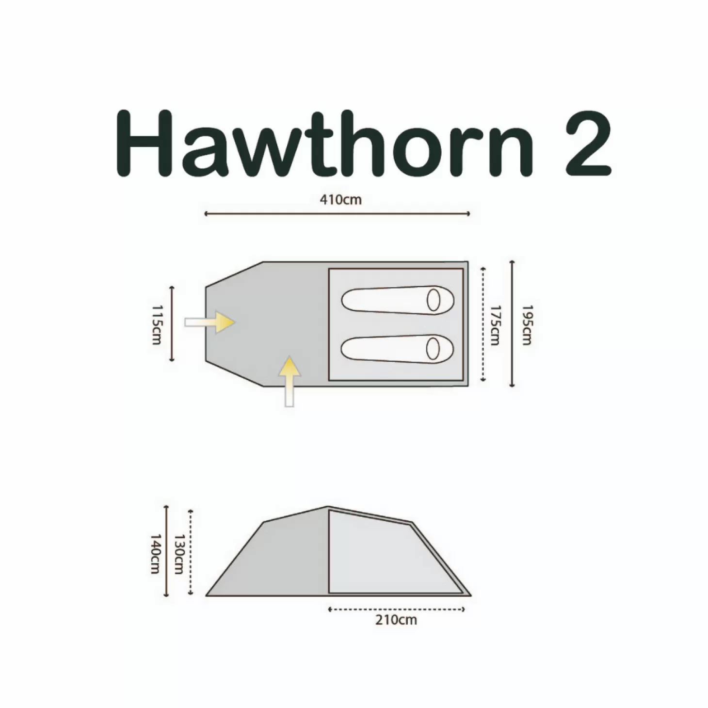 Highlander Telt - Hawthorn - 2 Personer