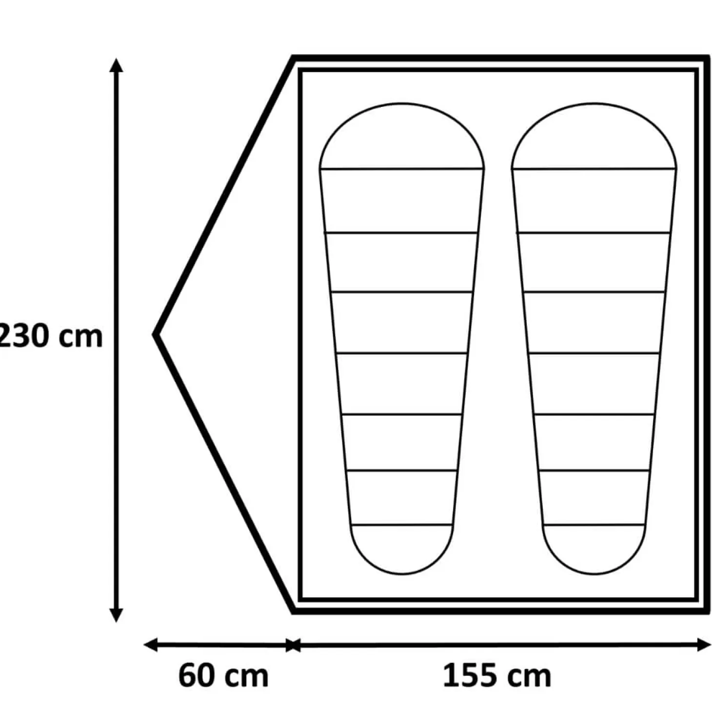 Treklife Telt - Uv Block - 2 Personer