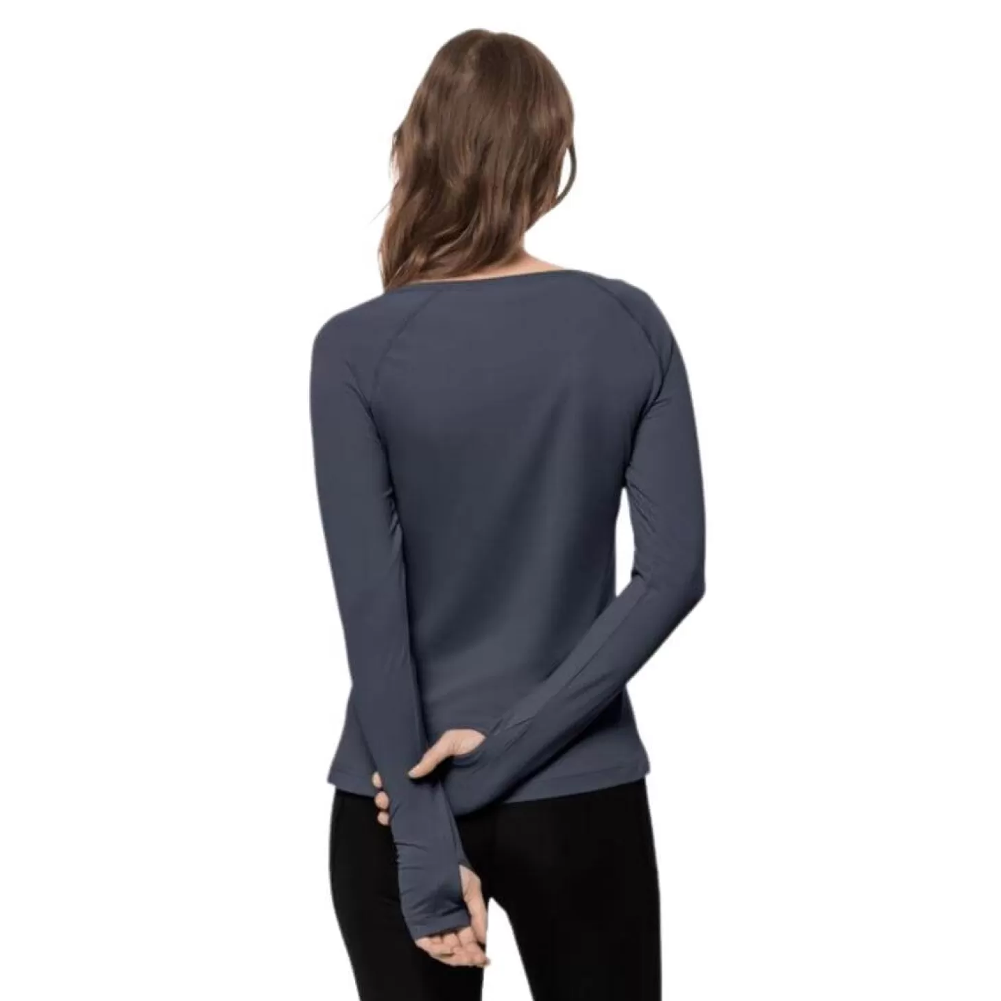 Dame Jack Wolfskin Troje Til Dame - Tasman L/S W - Morkebla