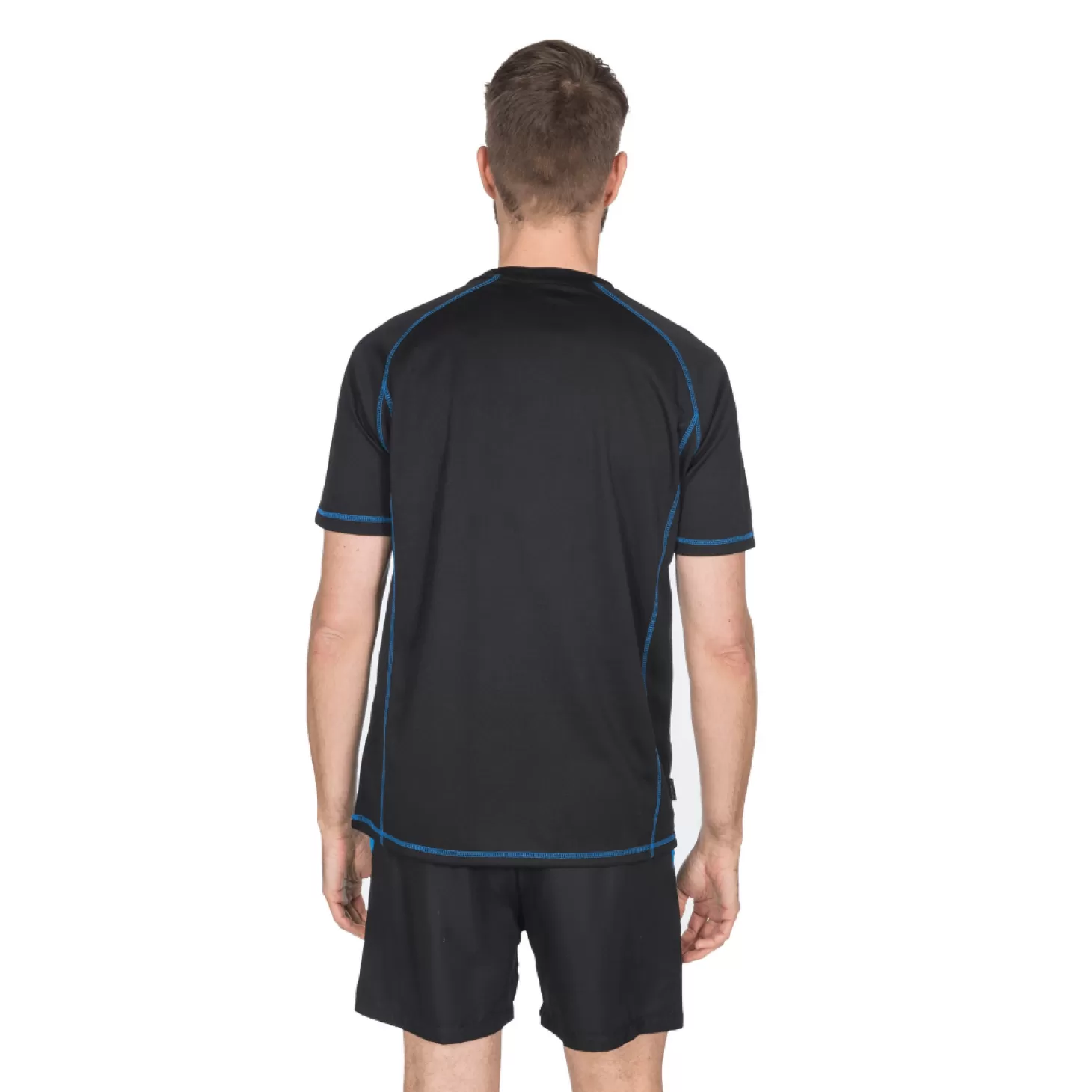 Herre Trespass T-Shirt Til Maend - Albert - Sort (Kun Small Tilbage)