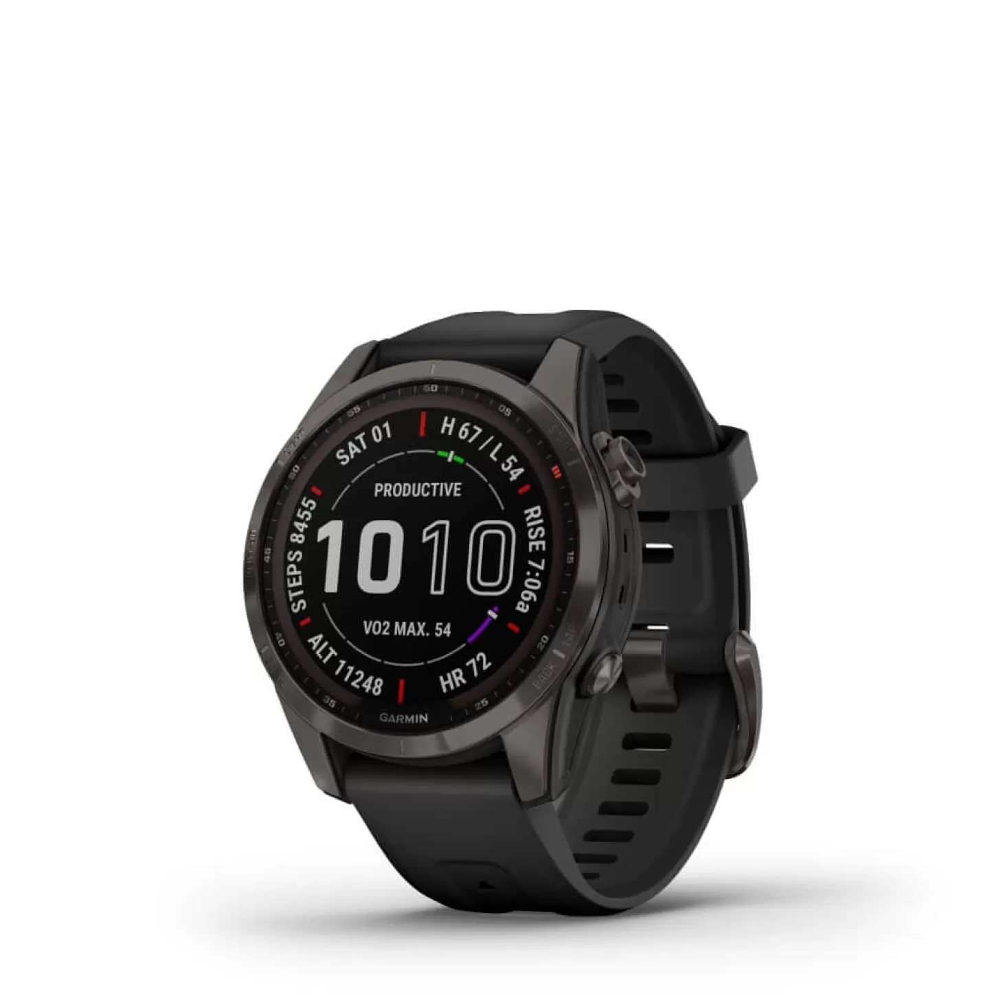 Garmin Ur - Fenix 7S Sapphire Solar - 42 Mm - Sort