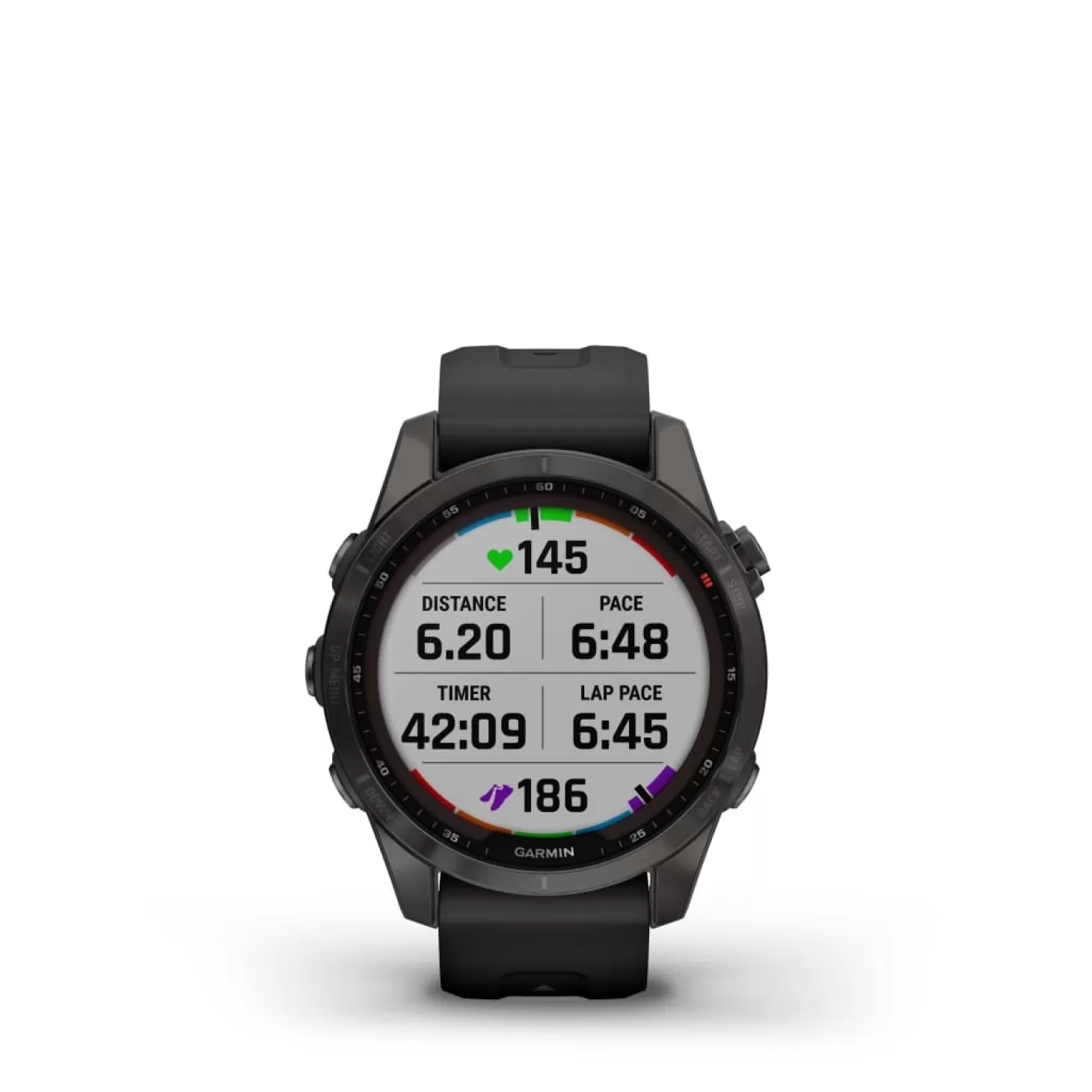 Garmin Ur - Fenix 7S Sapphire Solar - 42 Mm - Sort