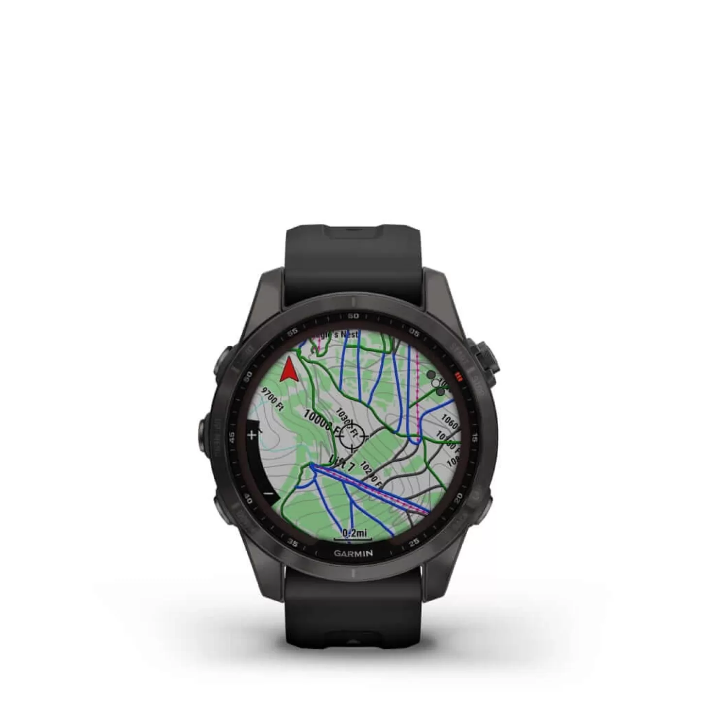 Garmin Ur - Fenix 7S Sapphire Solar - 42 Mm - Sort