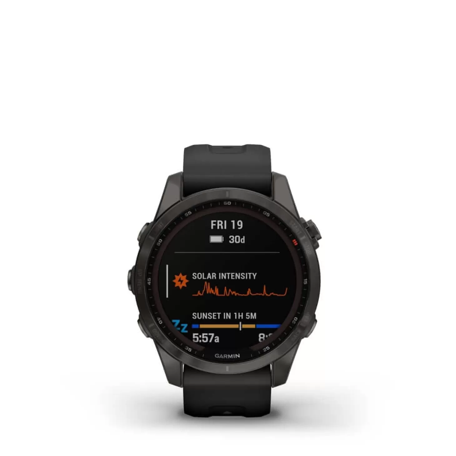 Garmin Ur - Fenix 7S Sapphire Solar - 42 Mm - Sort
