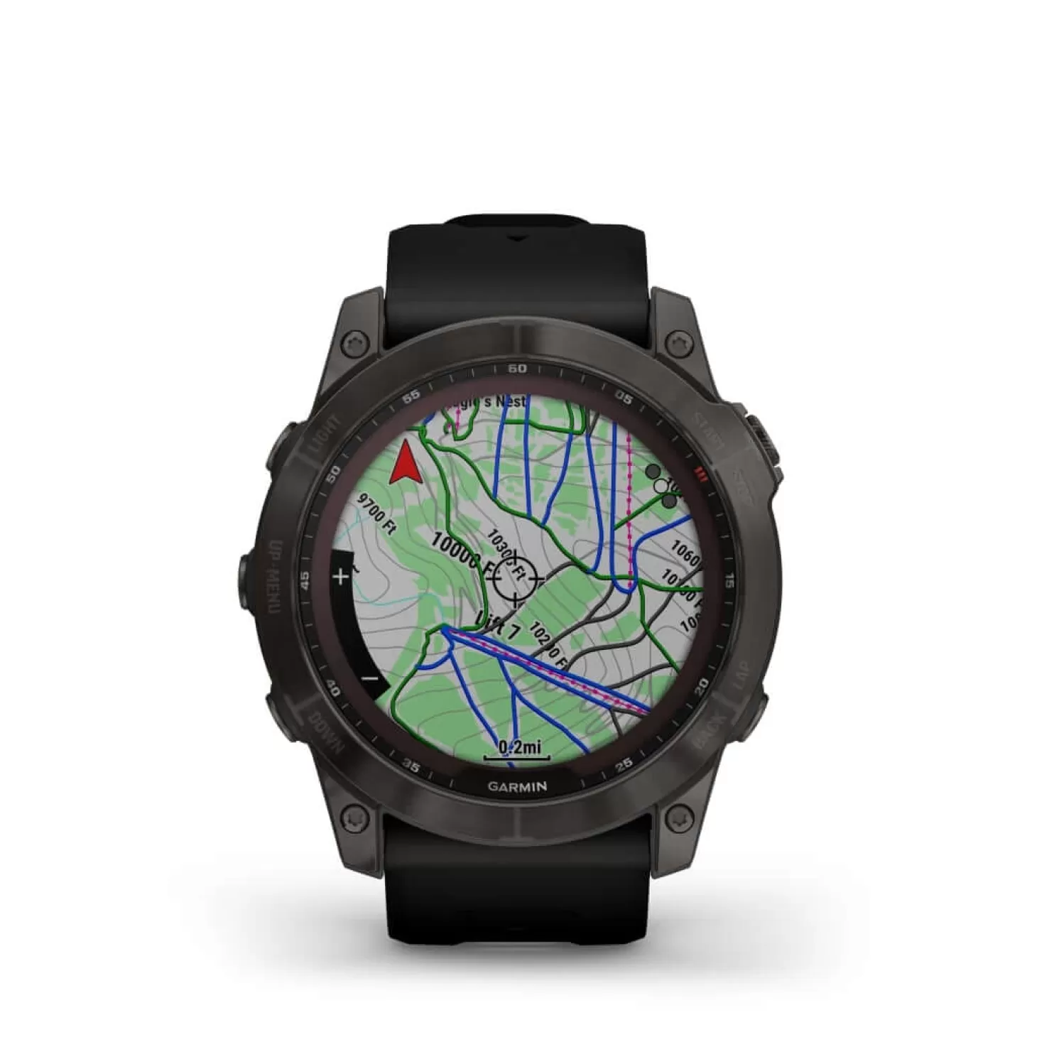 Garmin Ur - Fenix 7X Sapphire Solar - 51 Mm - Sort