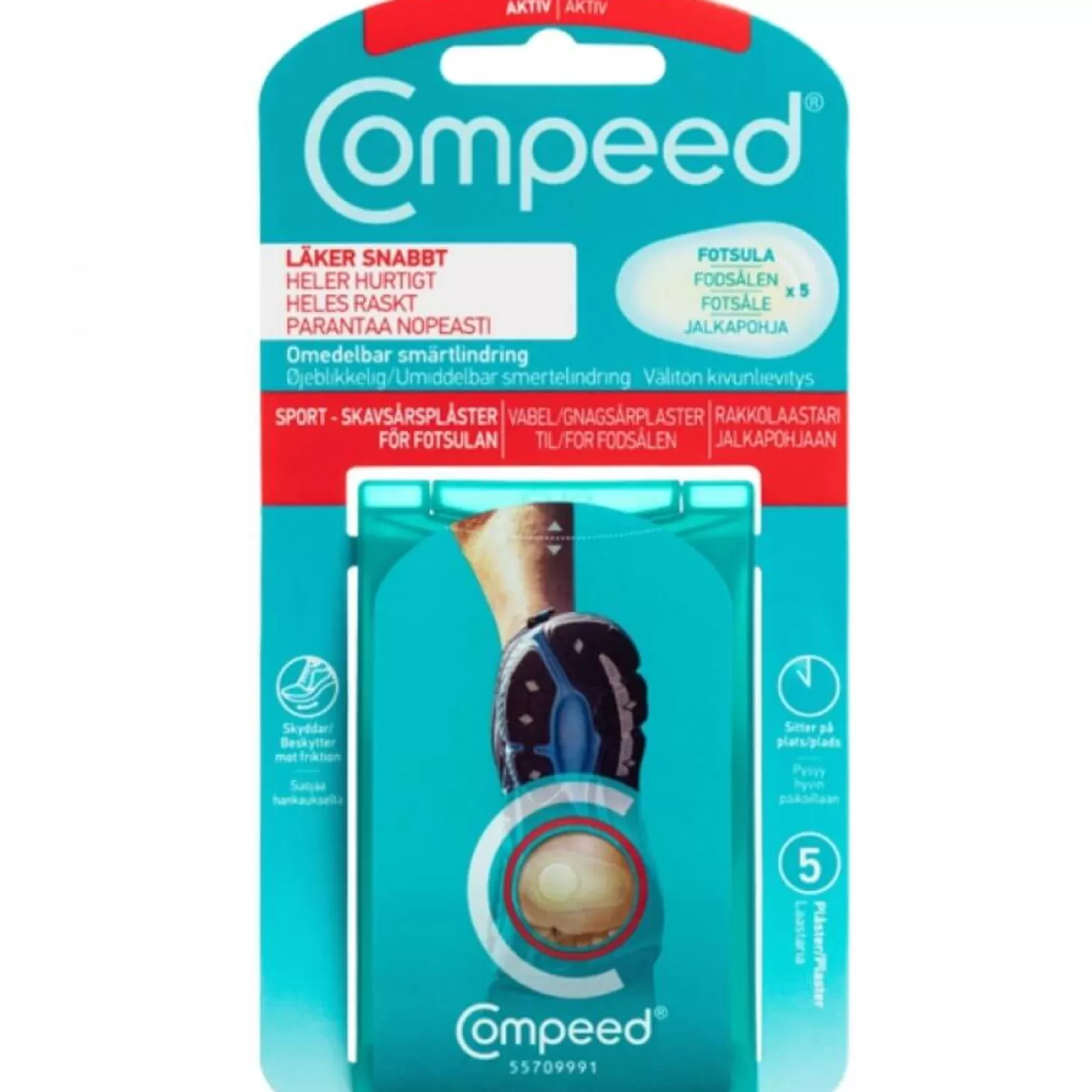 Compeed Vablelplaster - Vabler Under Foden 5 Stk -