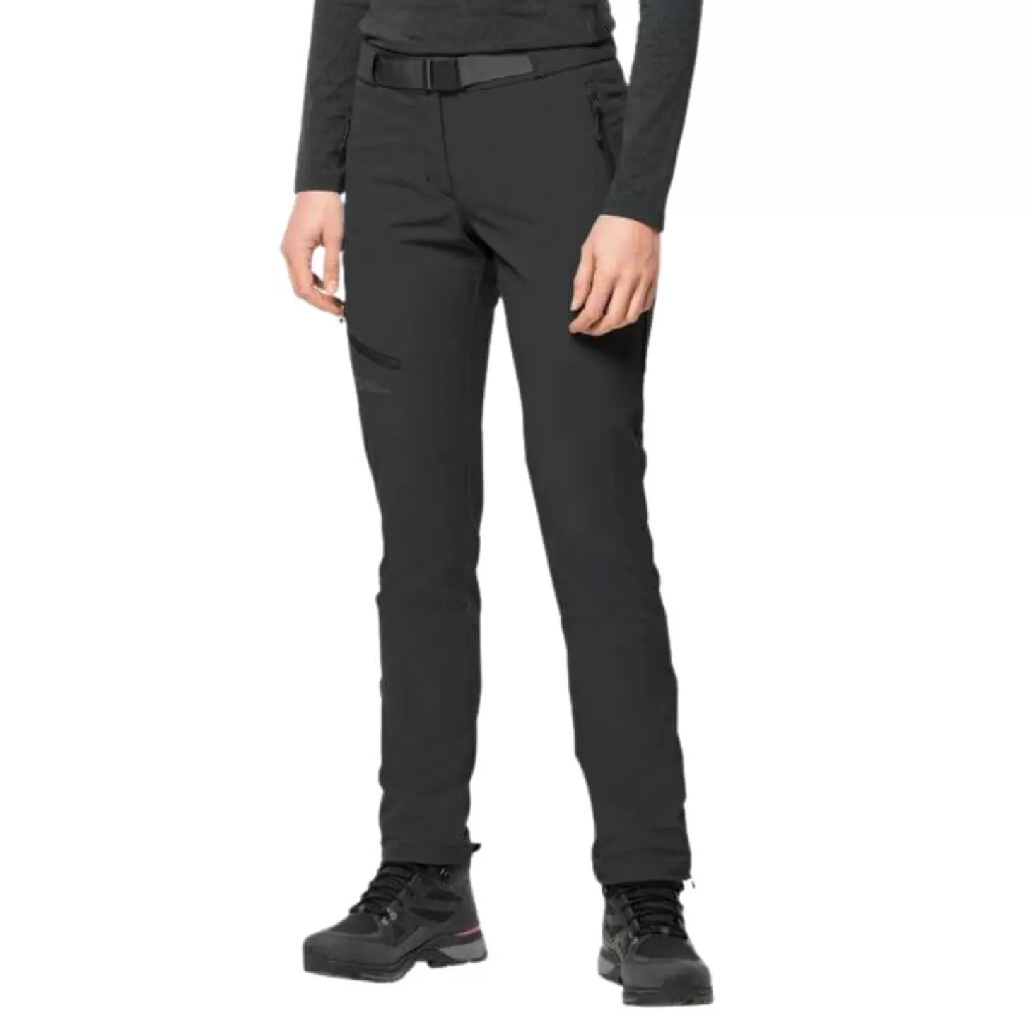 Dame Jack Wolfskin Vandrebukser Til Dame - Holdsteig Pants W - Sort