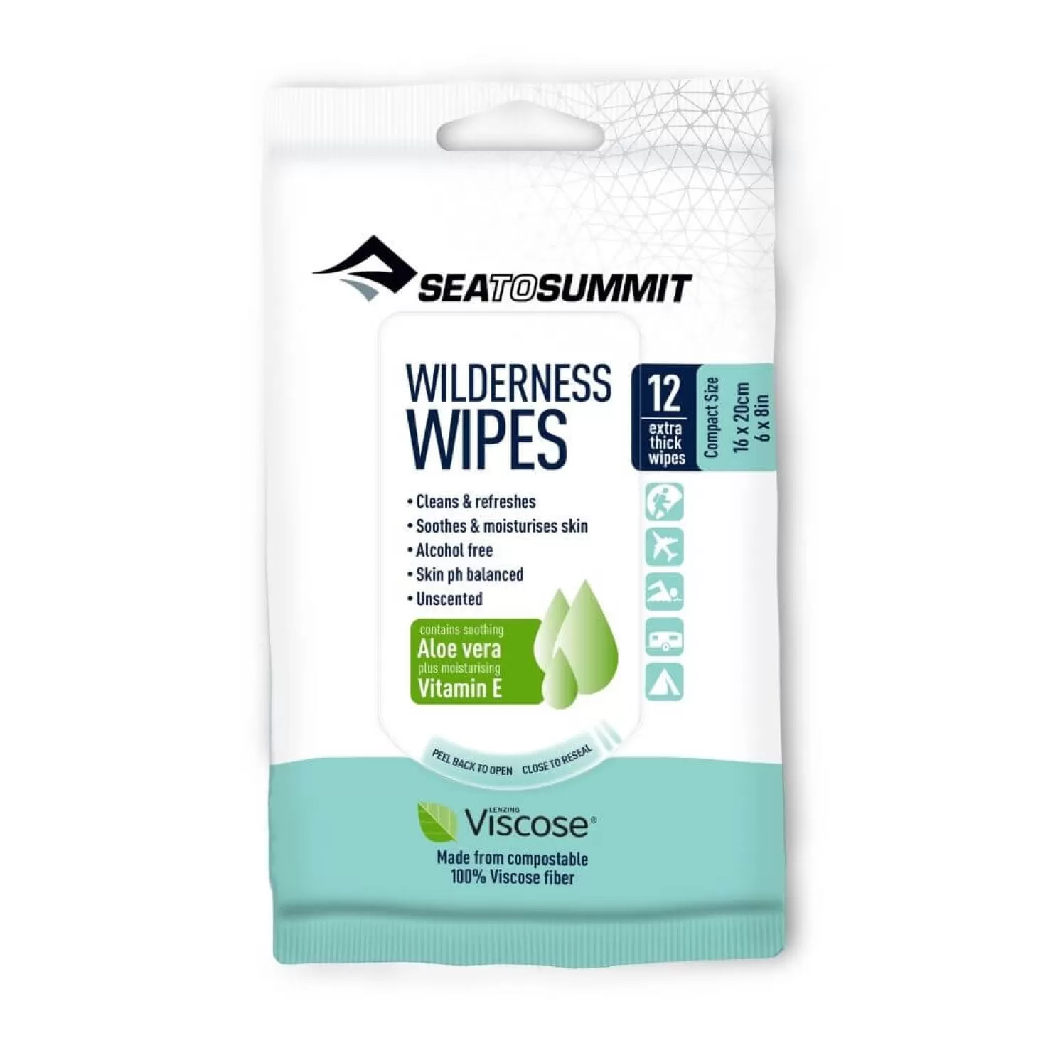 Sea To Summit Vaskeservietter - Wilderness Wipes