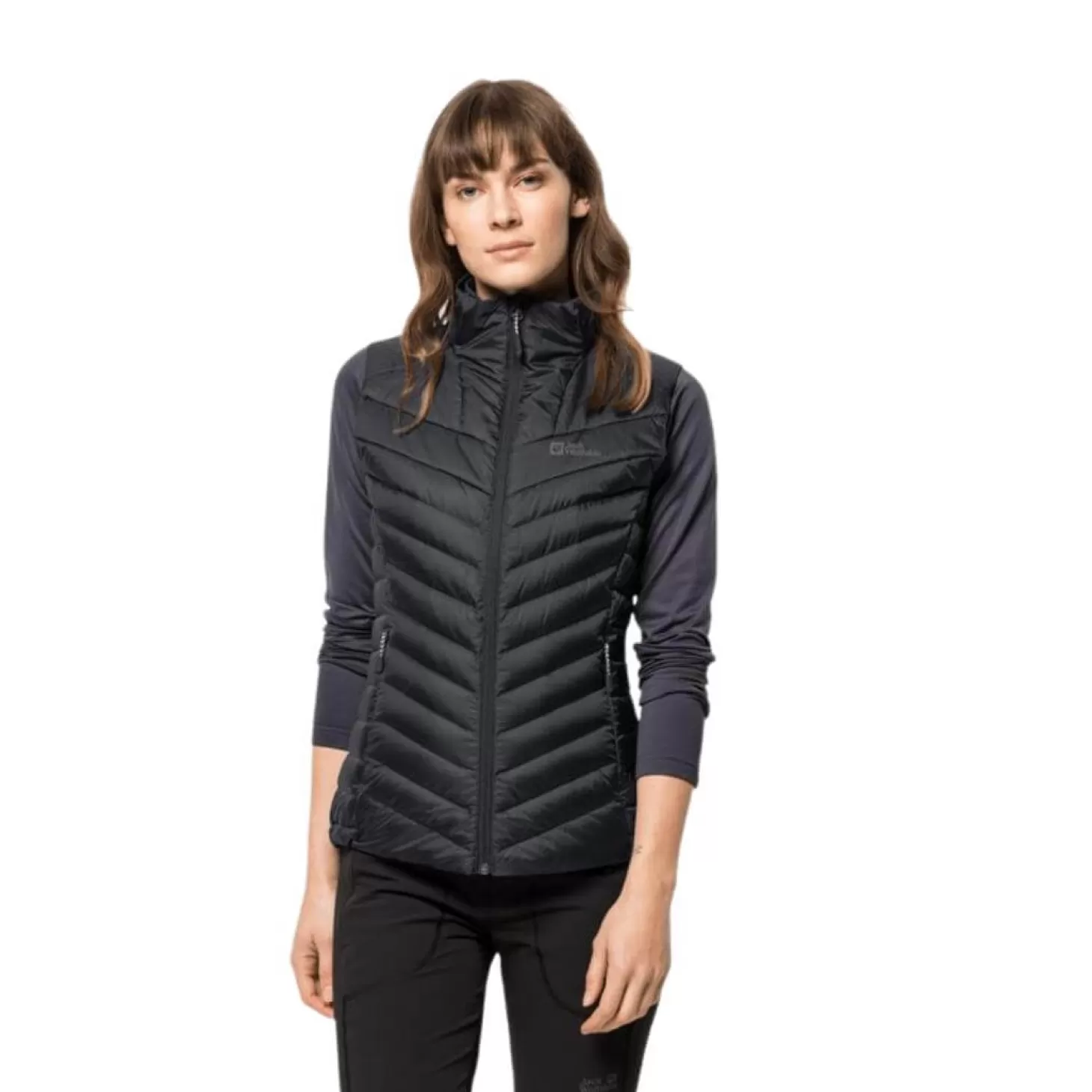 Dame Jack Wolfskin Vest Til Dame - Passamani Down Vest W - Sort